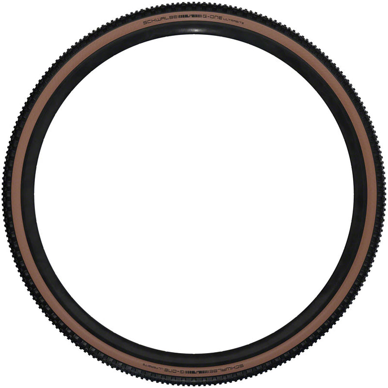 Load image into Gallery viewer, Schwalbe G-One Ultrabite Tire - 700 x 50 Tubeless Folding BLK/Bronze Performance Line Race Guard Addix