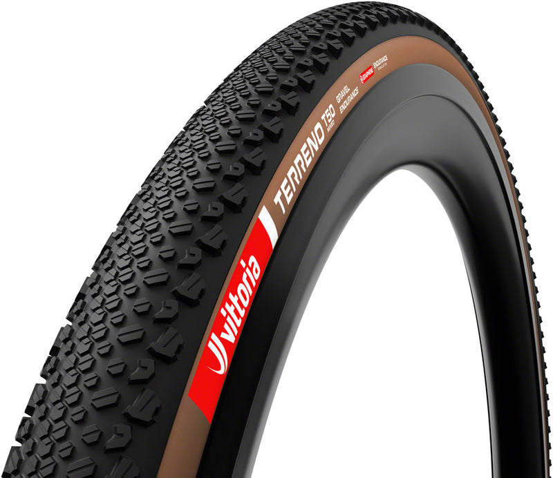 Load image into Gallery viewer, Vittoria Terreno T50 Mixed Tire - 700 x 45 Tubeless Folding Brown Gravel Endurance Graphene G2.0