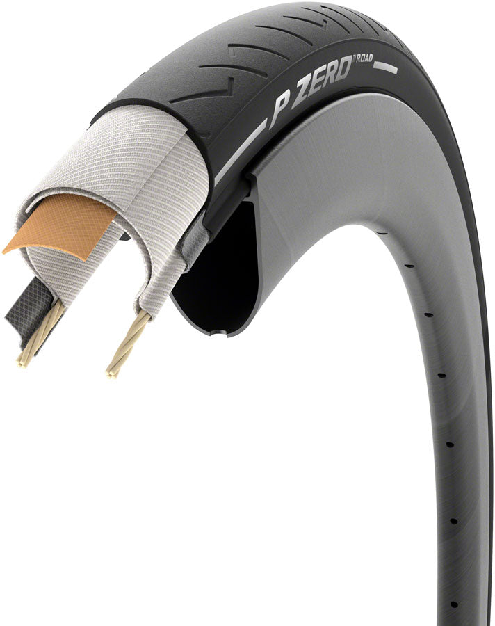 Load image into Gallery viewer, Pirelli P ZERO Road Tire - 700 x 32 Clincher Folding Black TechBelt Evo