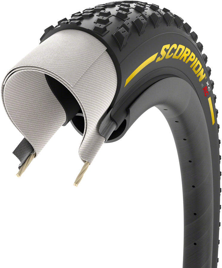 Load image into Gallery viewer, Pirelli Scorpion XC RC Tire - 29 x 2.2 Tubeless Folding YLW Label Team Edition Lite SmartGrip