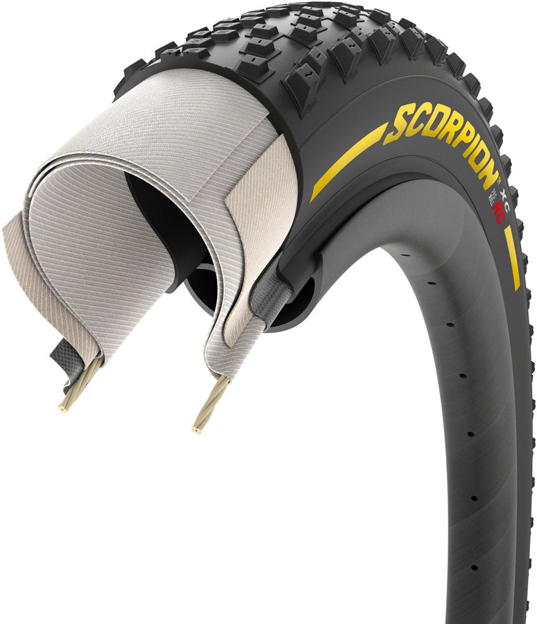 Load image into Gallery viewer, Pirelli Scorpion XC RC Tire - 29 x 2.2 Tubeless Folding YLW Label Team Edition ProWall SmartGrip