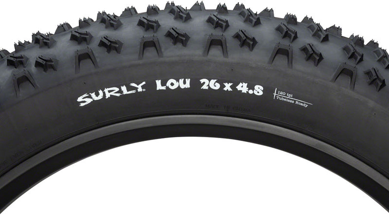 Load image into Gallery viewer, Surly Lou Tire - 26 x 4.8 Tubeless Folding Black 120tpi