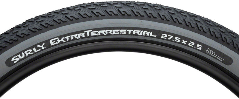 Load image into Gallery viewer, Surly ExtraTerrestrial Tire - 27.5 x 2.5 Tubeless Folding Black/Slate 60tpi
