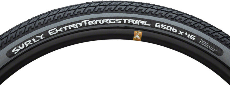Load image into Gallery viewer, Surly ExtraTerrestrial Tire - 650b x 46 Tubeless Folding Black/Slate 60tpi