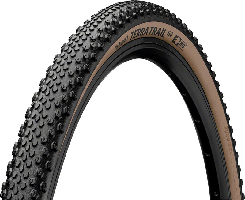 Load image into Gallery viewer, Continental Terra Trail Tire - 700 x 45 Tubeless Folding BLK/Brown PureGrip ShieldWall System E25