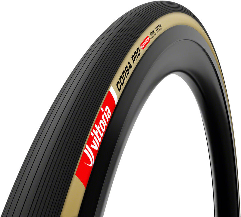 Load image into Gallery viewer, Vittoria Corsa Pro Tire - 700 x 30 Clincher Folding BLK/Tan Graphene + Silica G2.0