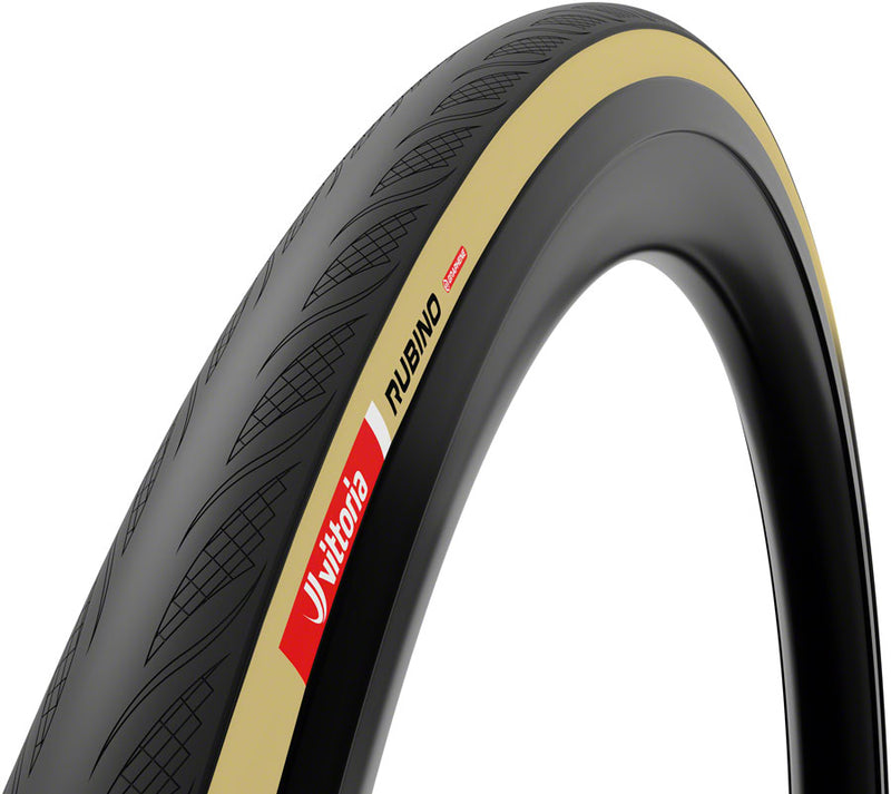 Load image into Gallery viewer, Vittoria Rubino V Tire - 700 x 32 Clincher Folding BLK/Tan 1C Graphene + Silica G2.0