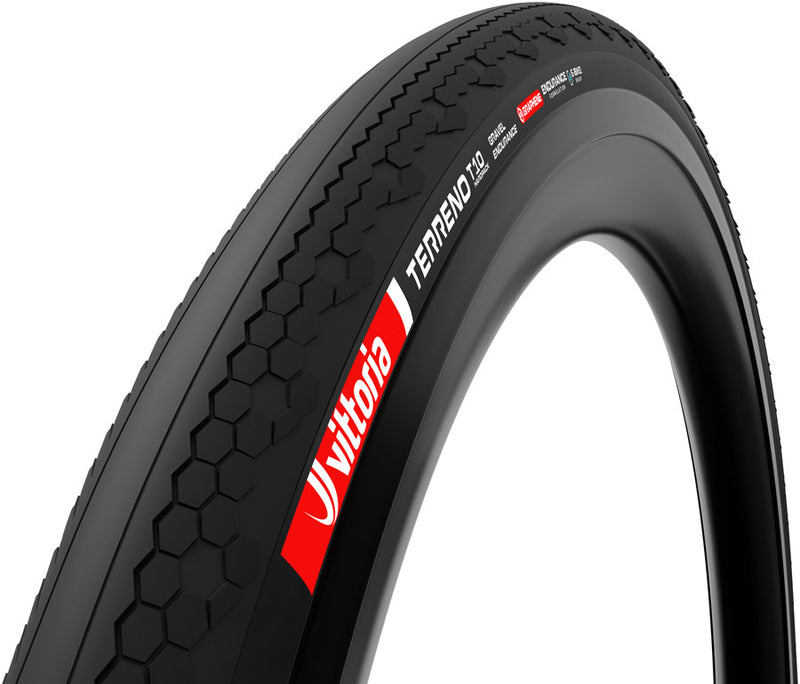 Load image into Gallery viewer, Vittoria Terreno T10 Hardpack Tire - 700 x 45 Tubeless Folding BLK Gravel Endurance Graphene G2.0