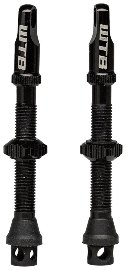Load image into Gallery viewer, WTB TCS Max-Flow Tubeless Valves - 44mm Black Pair