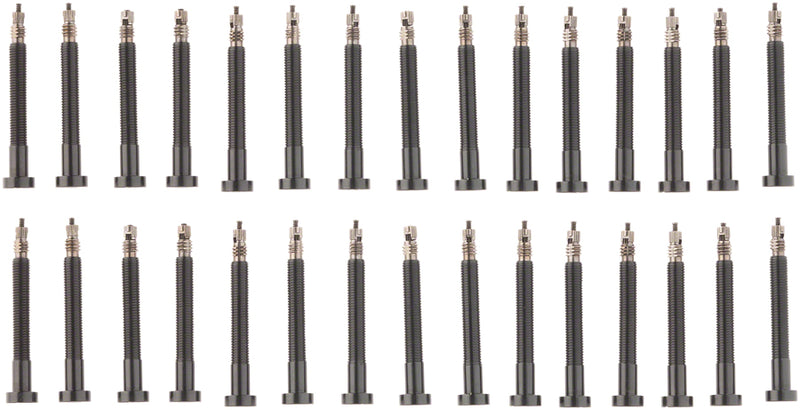 Load image into Gallery viewer, Muc-Off Tubeless Valve Box Refill - Black 44mm Stem Pack of 30
