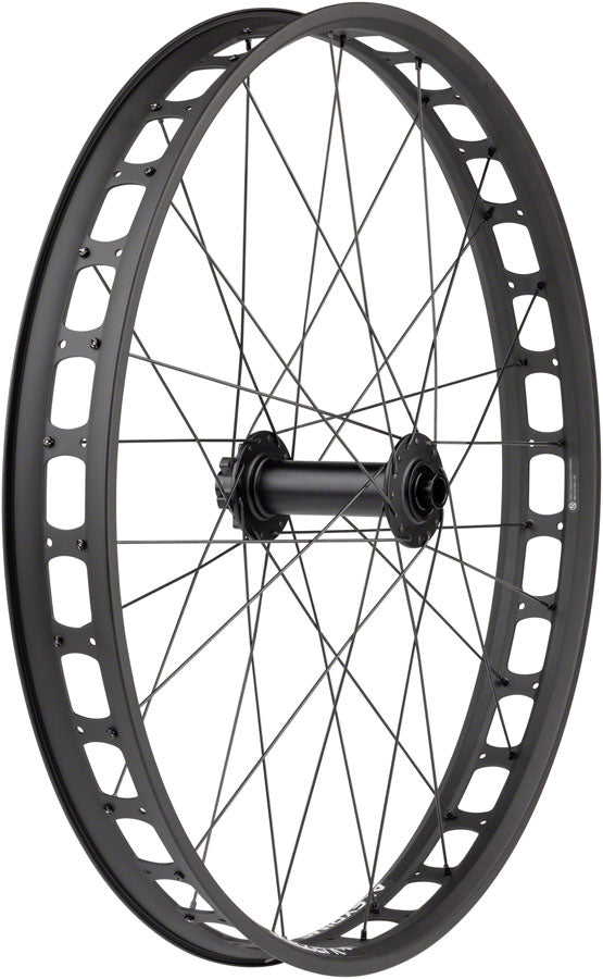 Load image into Gallery viewer, Quality Wheels Bear Pawls / Blizzerk Front Wheel - 26" 15 x 150mm 6-Bolt BLK 32H