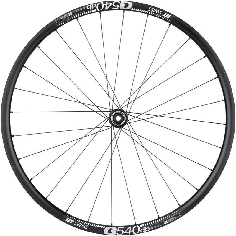 Load image into Gallery viewer, Quality Wheels Shimano Tiagra/DT G540 Front Wheel - 700c 12 x 100mm Center-Lock BLK 28H