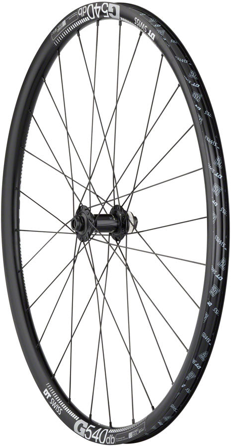 Load image into Gallery viewer, Quality Wheels Shimano Tiagra/DT G540 Front Wheel - 700c 12 x 100mm Center-Lock BLK 28H