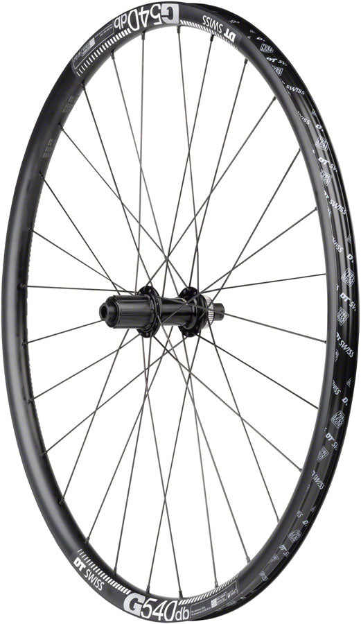 Load image into Gallery viewer, Quality Wheels Tiagra/G540 Rear Wheel - 700c 12 x 142mm Center-Lock HG 11 MTN BLK 28H