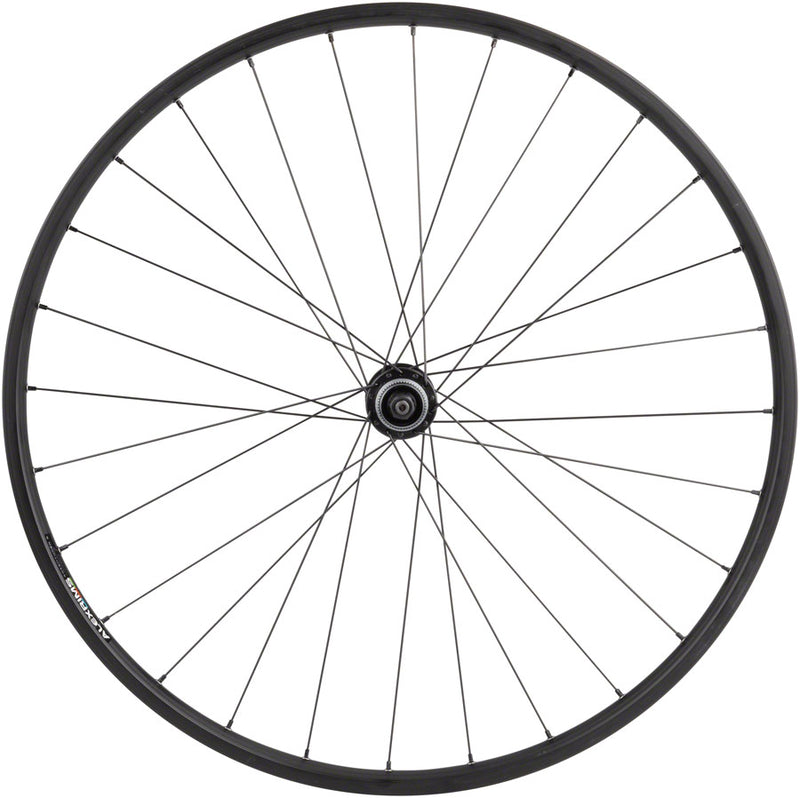 Load image into Gallery viewer, Quality Wheels Value Double Wall Series Disc Rear Wheel - 650b QR x 135mm Center-Lock HG10 BLK 28H