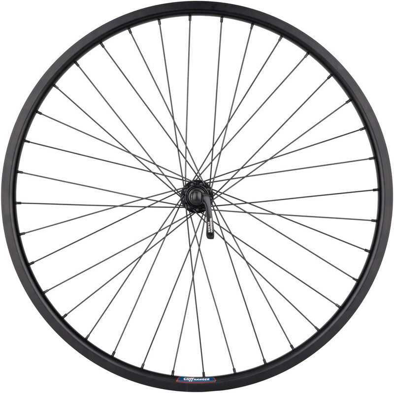 Load image into Gallery viewer, Quality Wheels Value HD Series Front Wheel - 26" QR x 100mm Rim Brake BLK 36H