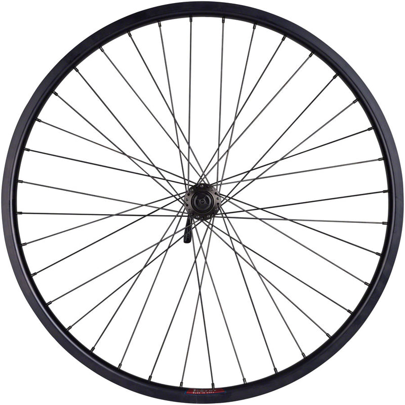 Load image into Gallery viewer, Quality Wheels Value HD Series Disc Front Wheel - 26" QR x 100mm Center-Lock BLK 36H