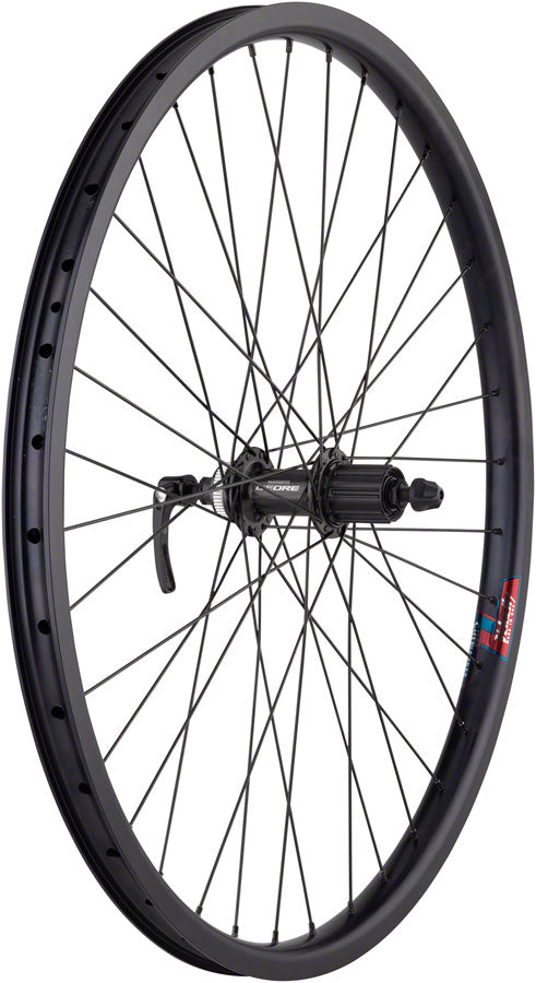 Load image into Gallery viewer, Quality Wheels Value HD Series Disc Rear Wheel - 26" QR x 135mm Center-Lock HG 10 BLK 32H