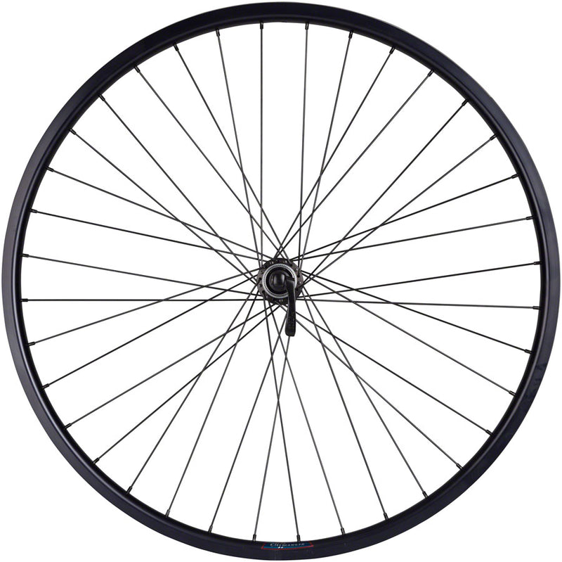 Load image into Gallery viewer, Quality Wheels Value HD Series Disc Front Wheel - 700 QR x 100mm Center-Lock BLK 36H