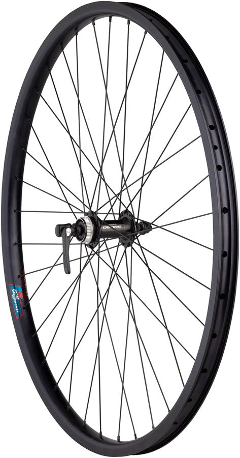 Load image into Gallery viewer, Quality Wheels Value HD Series Disc Front Wheel - 700 QR x 100mm Center-Lock BLK 36H