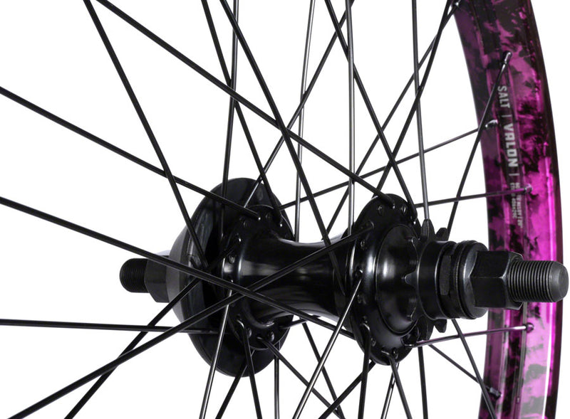 Load image into Gallery viewer, Salt EX Rear Wheel - 20" Black/Purple Splatter LHD