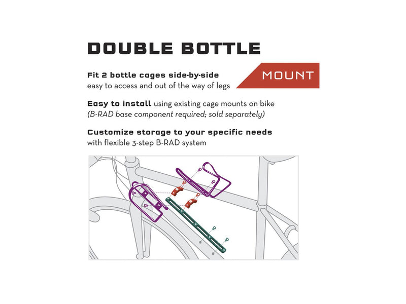 Load image into Gallery viewer, Wolf Tooth B-RAD Double Bottle Cage Adaptor