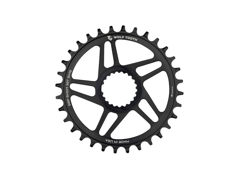 Load image into Gallery viewer, Wolf Tooth Direct Mount Chainring - 30t Shimano DM For Boost Cranks 3mm Offset Drop-Stop ST Requires 12-Speed HG+ Chain BLK