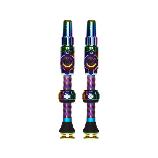 Muc-Off Big Bore Lite Tubeless Valve Stems - Large 45mm -Iridescent