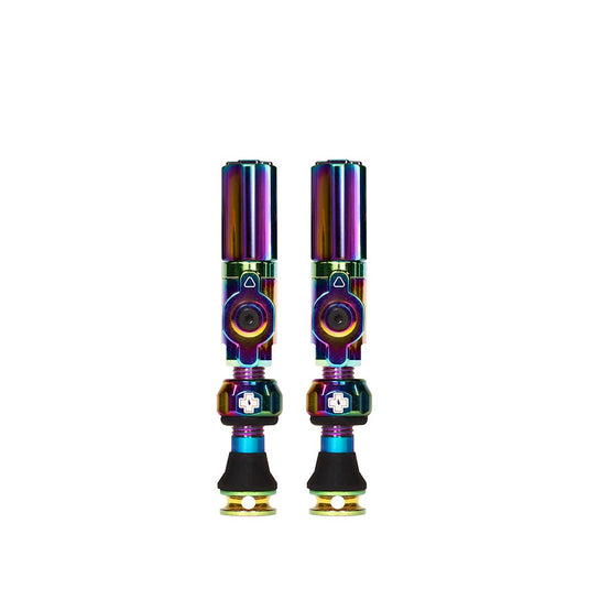 Muc-Off Big Bore Hyrid Tubeless Valve Stems - Small 30mm Iridescent