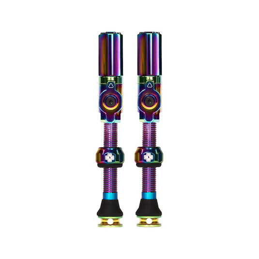 Muc-Off Big Bore Hyrid Tubeless Valve Stems - Large 45mm Iridescent