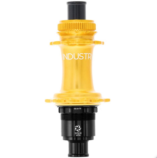Industry Nine Solix M Classic Rear XD Disc Hub Rear 24H 12mm TA 148mm SRAM XD Gold