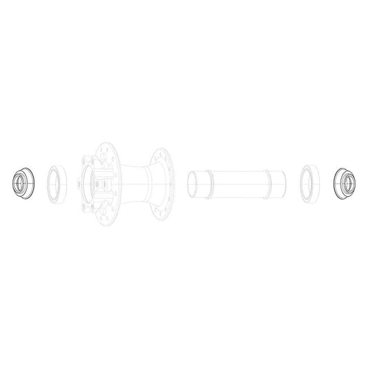 SRAM Conversion caps Front hub (12x100 (X0 900 Rise 60 Roam 30 Roam 40 Roam 60 Rail 40 Rise XX)