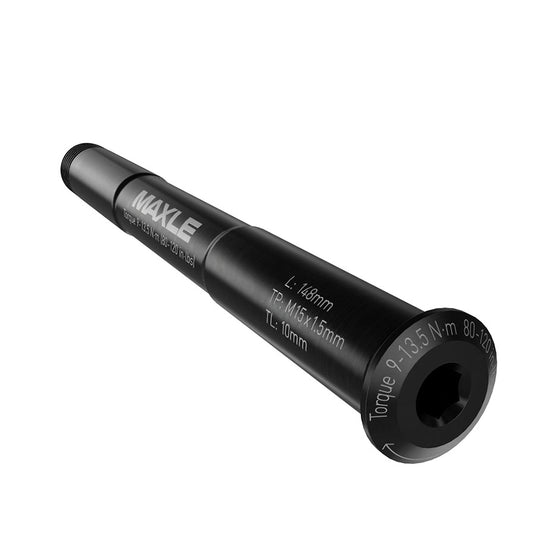RockShox Front Maxle Stealth Thru Axle Front 12x100mm TA Length: 143.25mm Thread Length: 9mm Thread Pitch: M12x1.50 Rudy XL