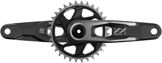 SRAM XX Downhill T-Type Crankset - 150mm 7-Speed 34t 6mm Offset Chainring Direct Mount 56.5mm Chainline DUB DH Spindle BLK