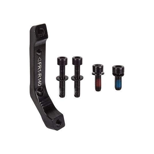 Trp Flat TO Post Disc Adapter  140mm Flat Mount Post Mount Black 0mm