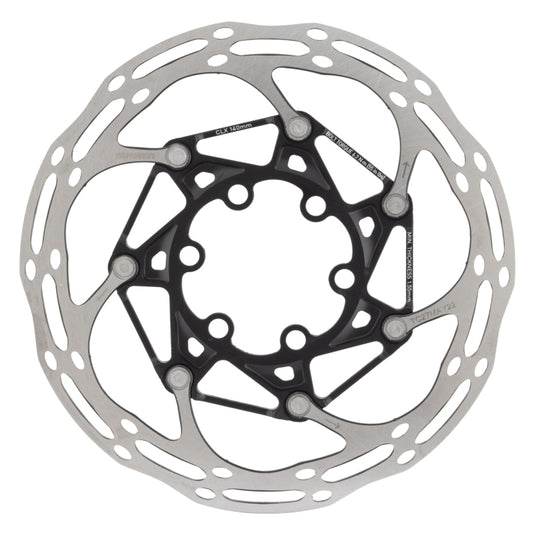 SRAM Centerline X Disc Brake Rotor - 140mm 6-Bolt Steel Bolts Silver/Black