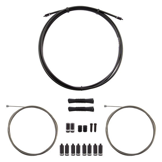 SRAM SlickWire Shift Cable Housing Kit - Road/MTB 4mm Nylon Braided BLK