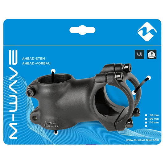 M-Wave ST-M3.1 Stem Diameter: 28.6mm Length: 60mm Steerer: 1-1/8'' ±7° Black