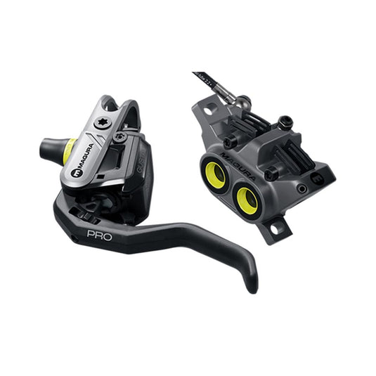 Magura Gustav Pro Disc Brake Lever - Front Rear Post Mount 4-Piston Aluminum Lever Blade BLK/Anthracite Gray