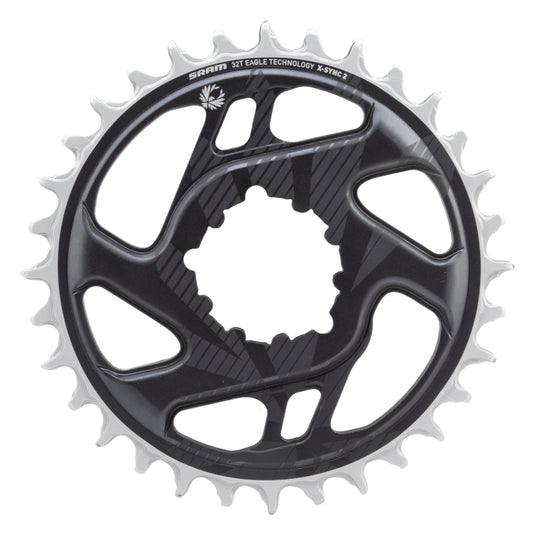 SRAM GX Eagle C1 Chainring Teeth: 32 Speed: 11/12 BCD: Direct Mount Aluminum Grey 3mm