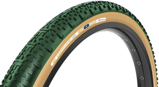 Panaracer GravelKing X1 Tire - 700 x 50 Tubeless Folding British Racing Green/Brown