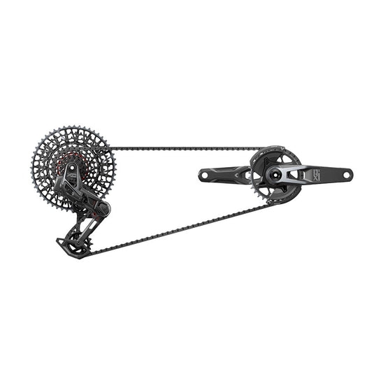 SRAM X0 T-Type Eagle Transmission Groupset - 170mm Crank 32t Chainring AXS POD Controller 10-52t Cassette Rear Derailleur Chain V2