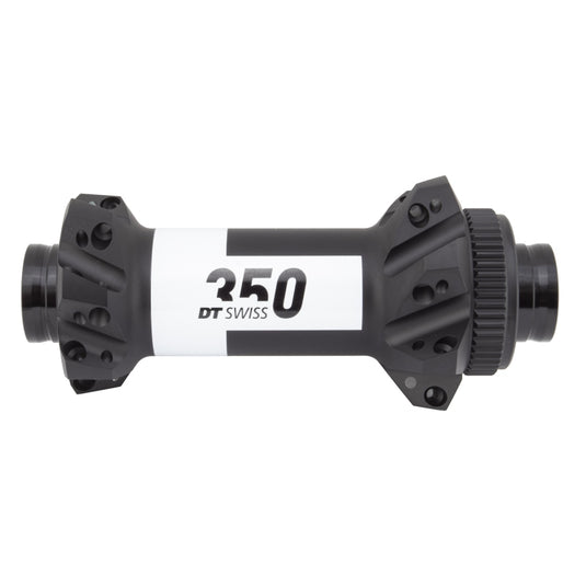 DT Swiss 350 Front Hub - 15 x 110mm Center-Lock Black 28H Straight Pull
