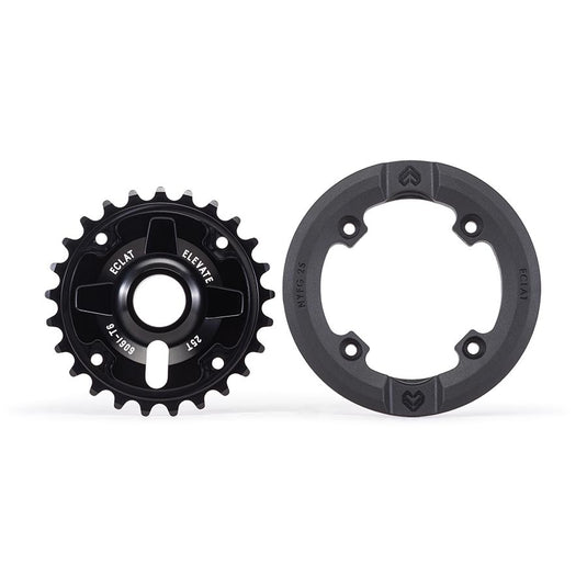 Eclat Elevate Guard Chainring Teeth: 25 6061-T6 Aluminum Black