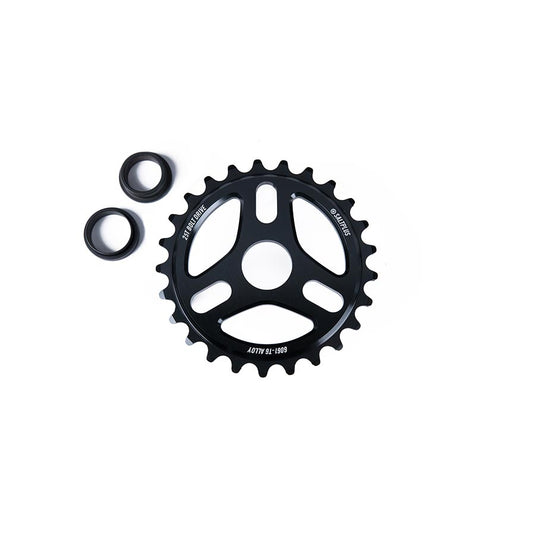 Salt Plus Trident Chainring Teeth: 25 6061-T6 Aluminum Black