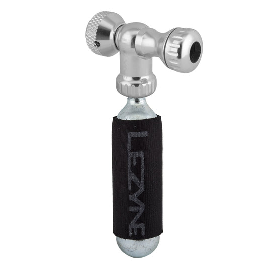 Lezyne Control Drive Co2 16 gram cartridge machined Slip Fit Chuck Silver