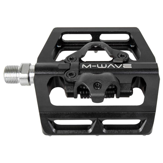 M-Wave Freedom clipless Dual Sided Pedals Body: Aluminum Spindle: Cr-Mo 9/16'' Black Pair