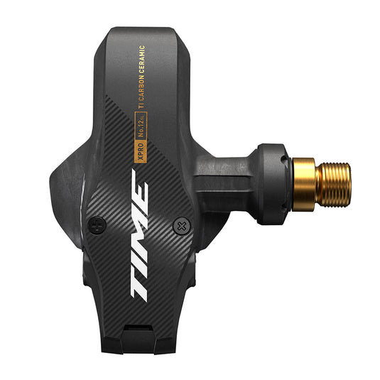 Time XPRO 12SL Pedals - Single Sided Clipless Carbon 9/16" Carbon/Gold QF 57 C1