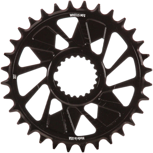 Wheels Manufacturing Direct Mount Chainring - 32t Shimano Direct Mount 1.5mm Outboard Offset T-Type Chain Compatible BLK