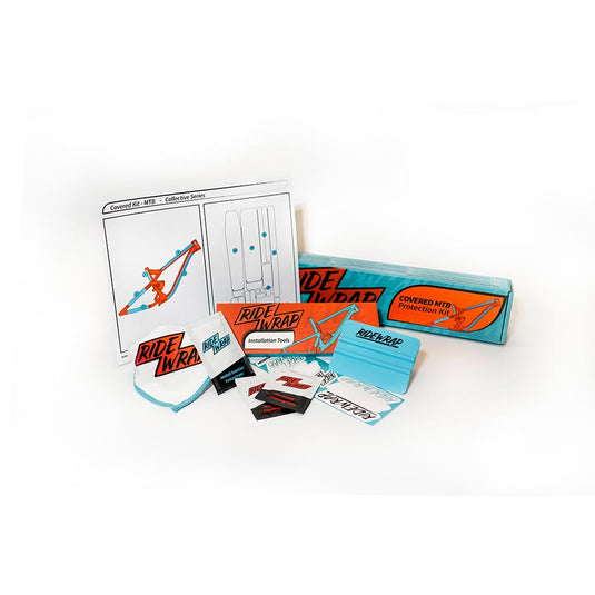 RideWrap Covered Dual Suspension MTB Frame Protection Kit - Gloss